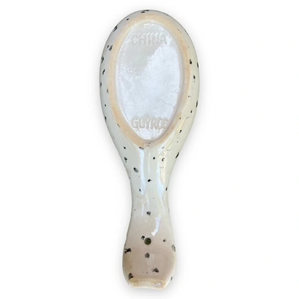 Ceramic Spoon Rest with Multicolor Design - Picture 2 of 4